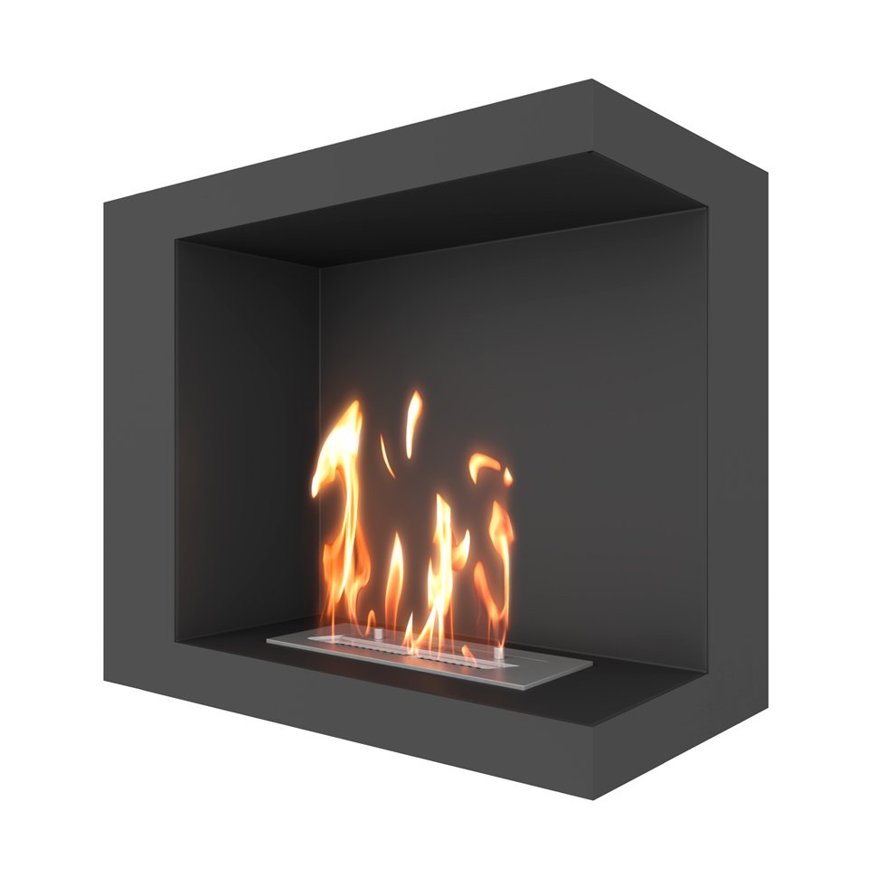 Биокамин угловой SteelHeat LONG 600 правый