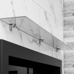 Стеклянная полка для биокамина Opti white 1700