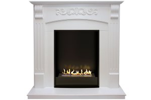 Биокамин в портале Firezo Sorrento Белый дуб, стандарт